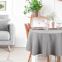 Obrus ​​KRUH 150 cm vodeodolný - KATE sivý